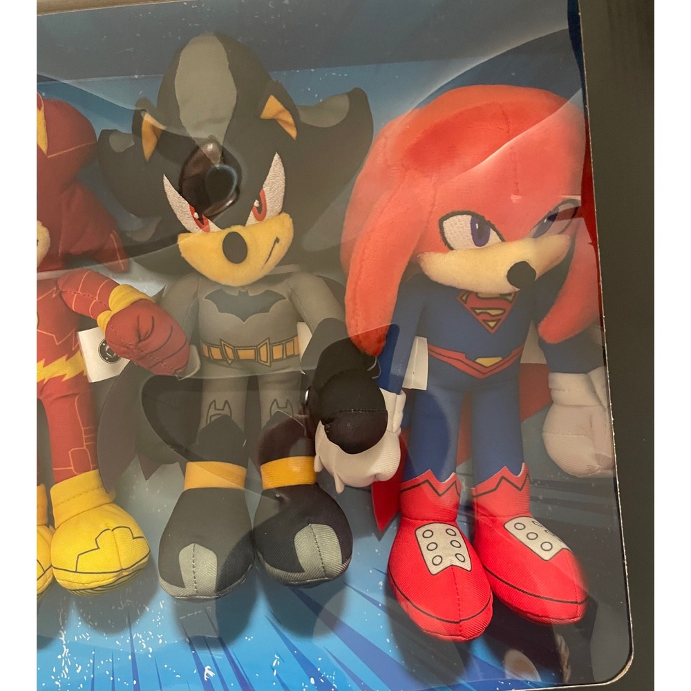 JAKKS Pacific DC x Sonic the Hedgehog 9" Plush Set o 4 NIB Wave 1 Crossover Set - Picture 3 of 6